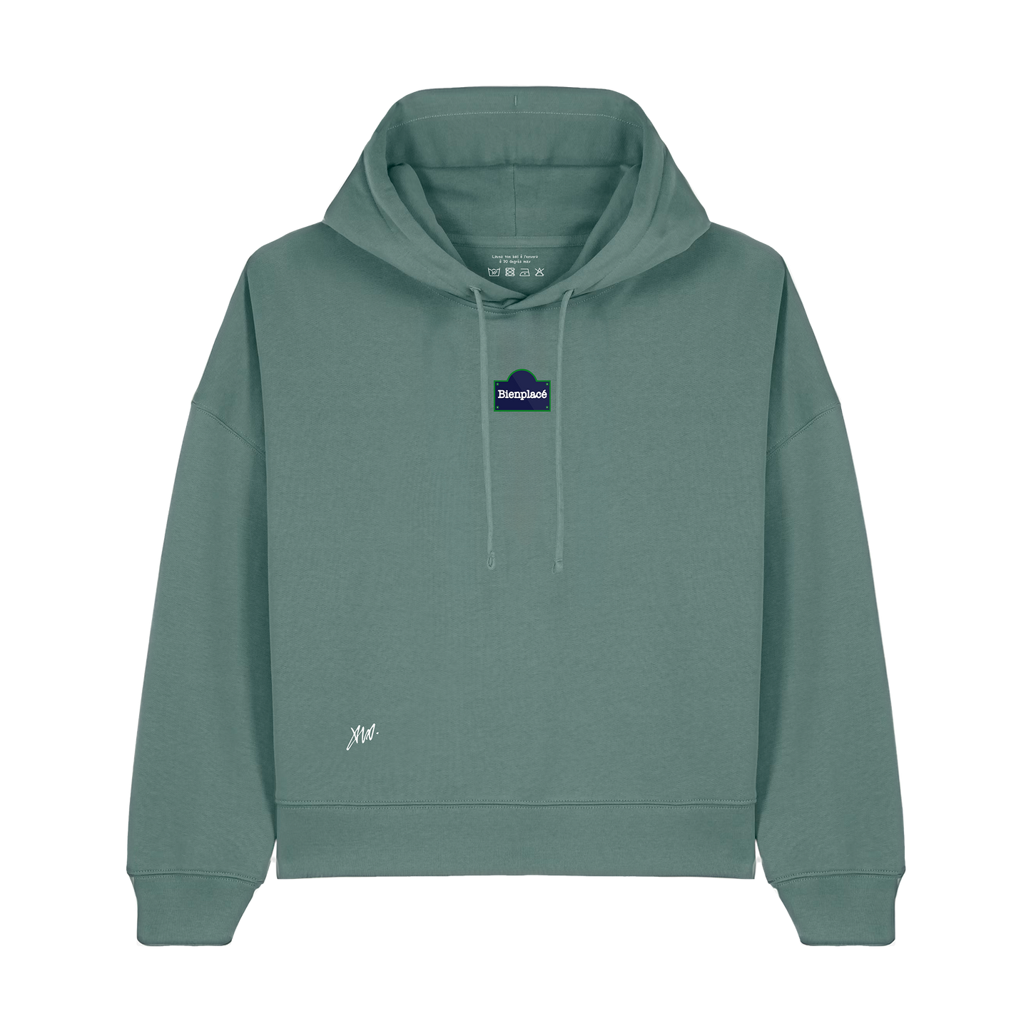 Hoodie Bienplacé Classic plexus Vert
