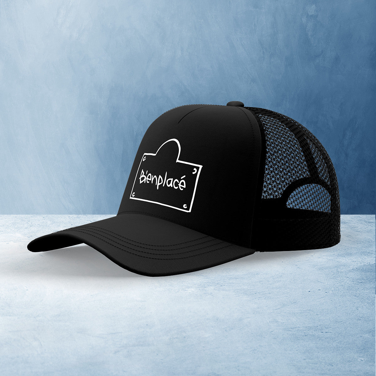 Casquette Trucker Bienplacé Noire