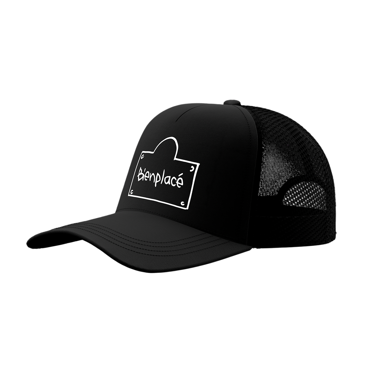 Casquette Trucker Bienplacé Noire