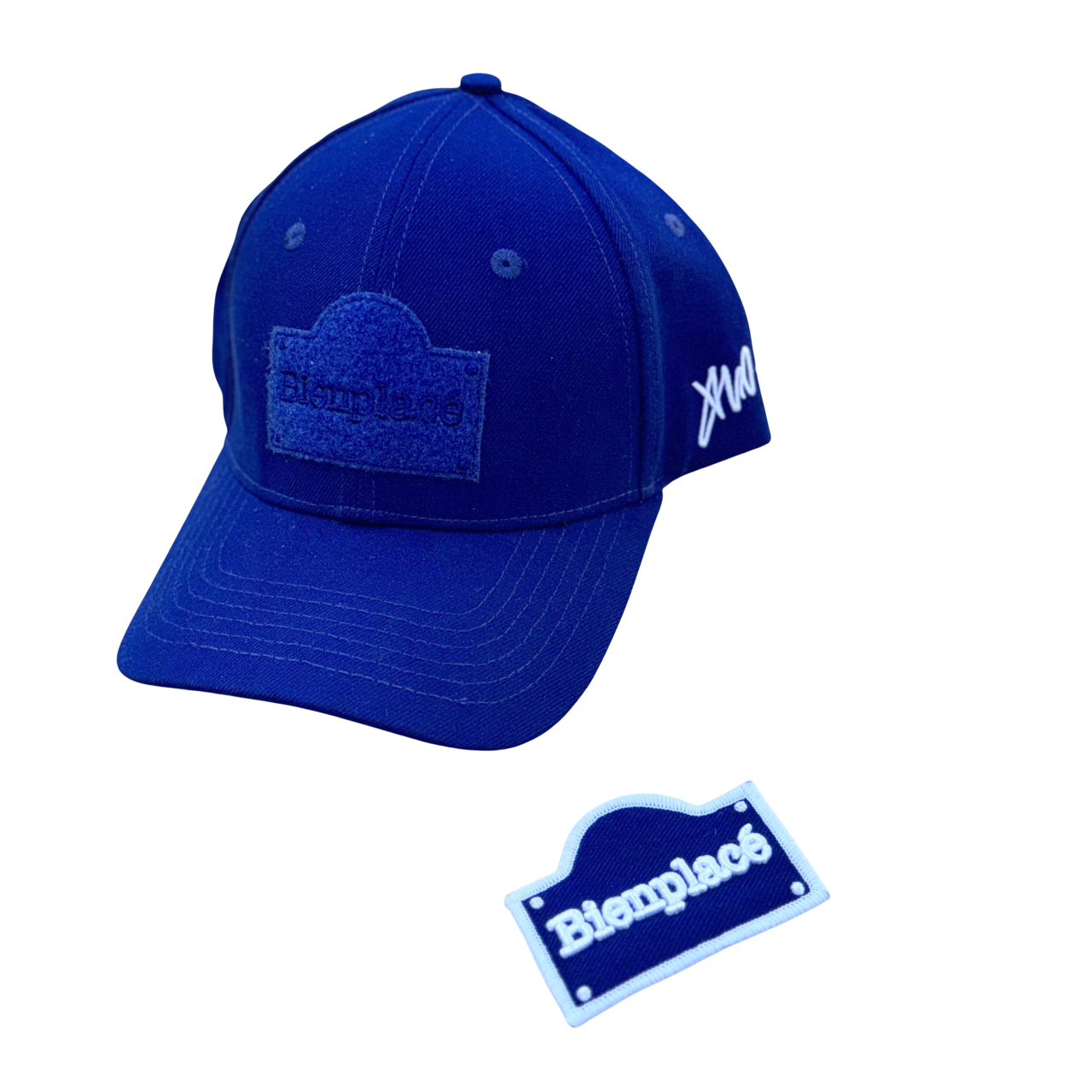 Casquette Bienplacé logo à Scratch Bleue