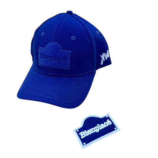 Casquette Bienplacé logo à Scratch Bleue