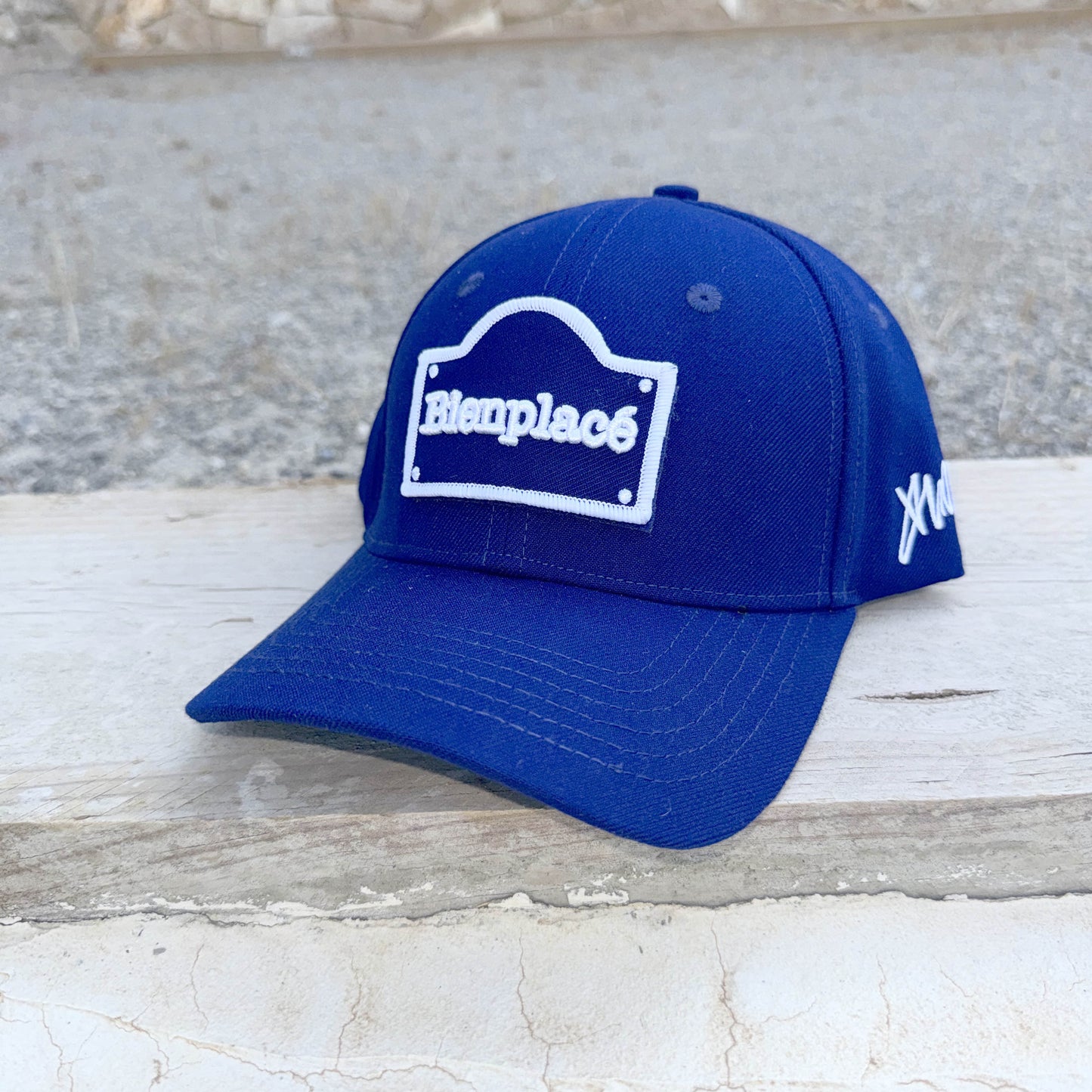 Casquette Bienplacé logo à Scratch Bleue