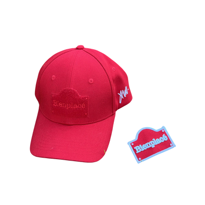 Casquette Bienplacé logo à Scratch rouge